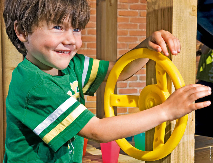 Jungle Fort | Wooden climbing frame with slide & clatter bridge