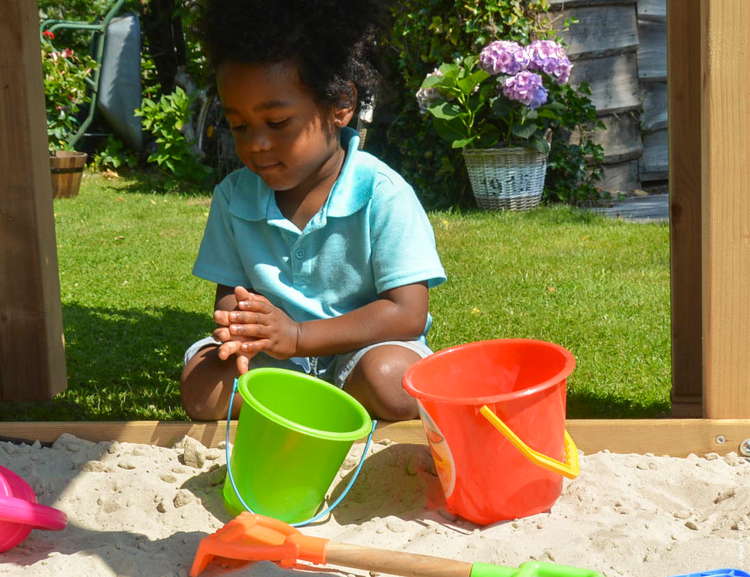 Jungle House | Wooden climbing frame with slide & clatter bridge