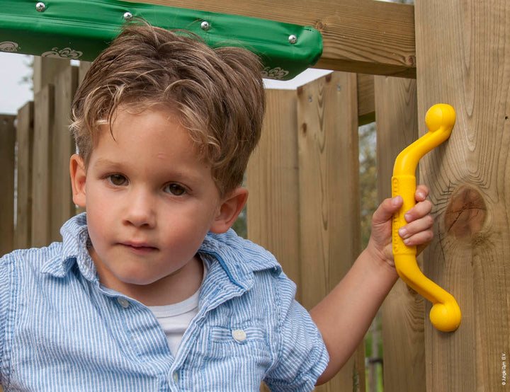 Jungle House | Wooden climbing frame with slide & clatter bridge