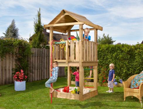 Aire de jeux pour Enfants Petit Jardin • Jungle House Fireman's Pole